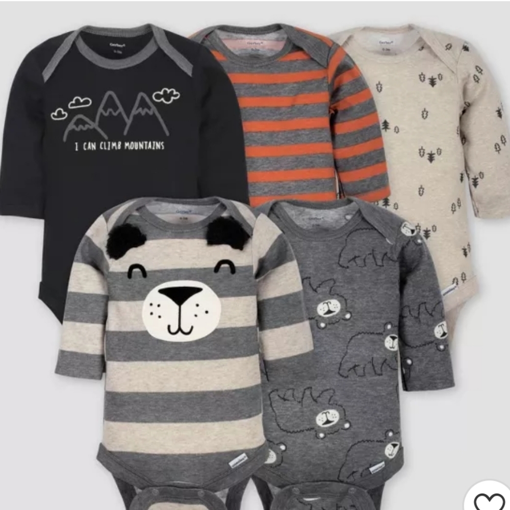 NWOT Gerber bear onesies/bodysuits